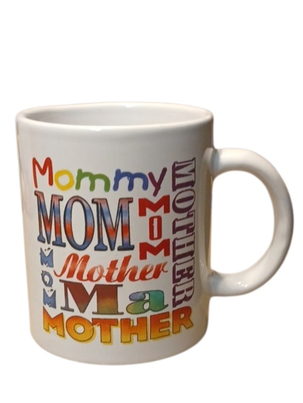 Colorful "Mom/Mother" Coffee Mug